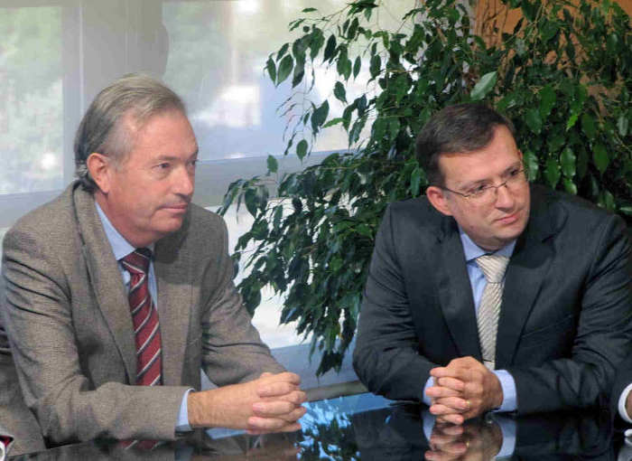 El Director Félix Francés y el Subdirector Manuel Pulido