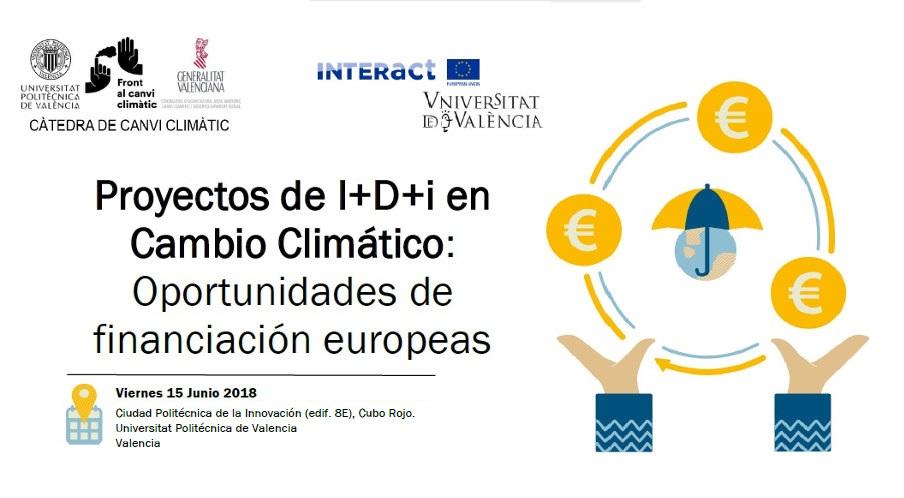 Jornada Proyectos de I+D+i en Cambio Climático: Oportunidades de financiación europeas