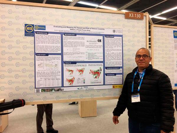 Ricardo Bocanegra presentado su investigación en la EGU