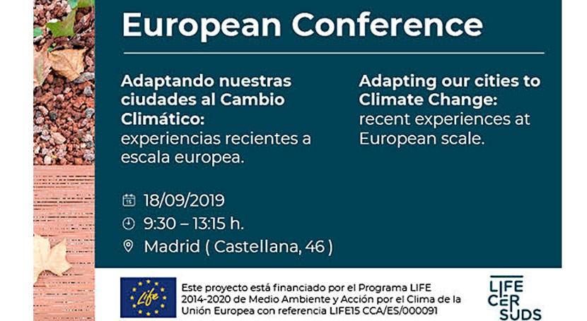 El proyecto LIFE CERSUDS presenta sus resultados el próximo 18 de septiembre