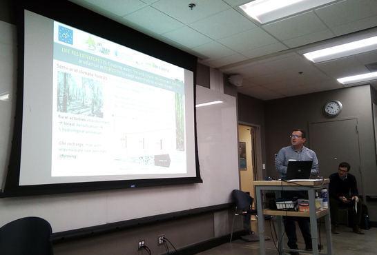 Manuel Pulido durante el Workshop previo a la celebración de la AGU