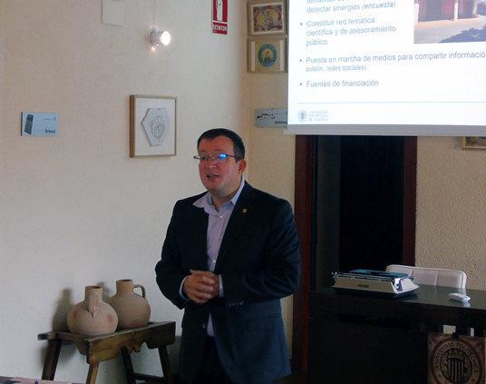 Manuel Pulido inaugurando la jornada