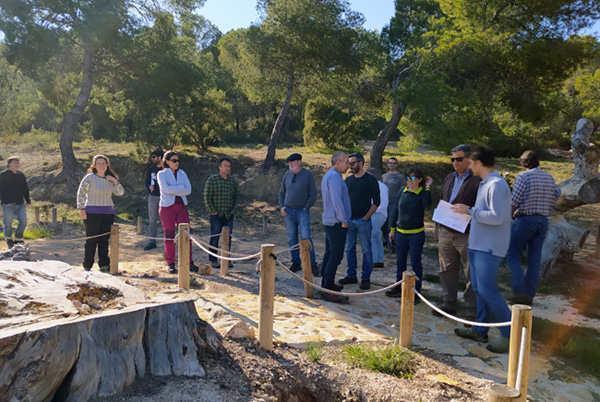 Durante el primer día de la reunión, los miembros de la red realizaron una visita técnica a la Sierra Calderona