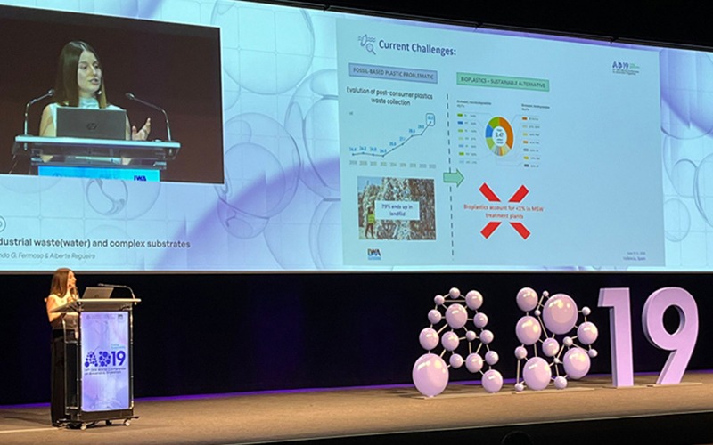 Investigadoras del Grupo CALAGUA-IIAMA presentan sus avances sobre valorización de residuos y recuperación de nutrientes en el “19th IWA World Conference on Anaerobic”