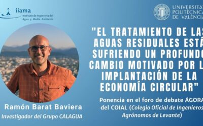 Ramón Barat explica cómo impulsar la economía circular en el tratamiento de aguas residuales