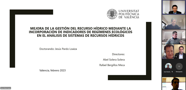 Acto de defensa de la tesis doctoral realizada por Jesús Pardo