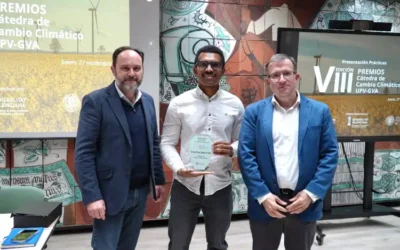 La Cátedra de Cambio Climático UPV-GVA reconoce la labor investigadora de Nelson Kevin Sinisterra con el Premio Millán Millán