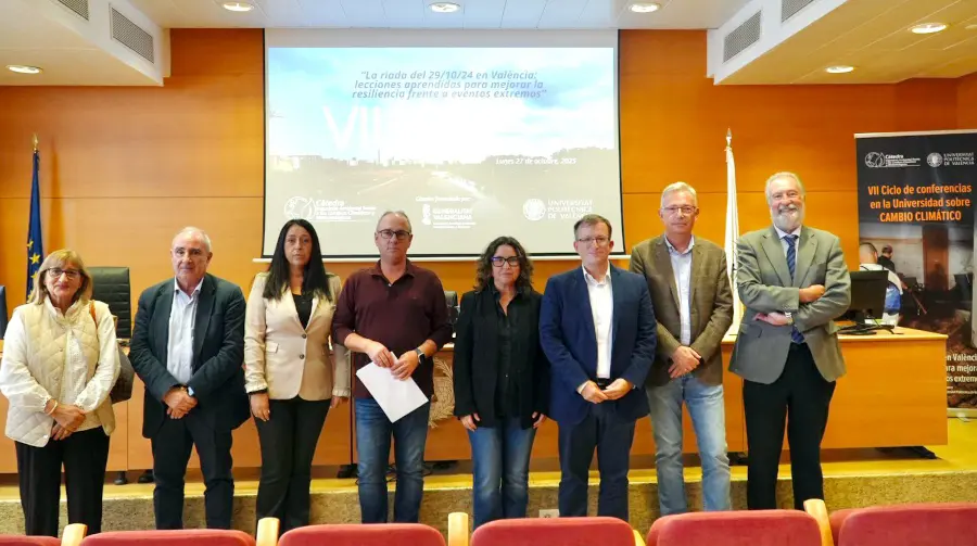 La Cátedra de Cambio Climático UPV-GVA destaca la necesidad de reforzar la resiliencia en cuencas mediterráneas ante eventos extremos